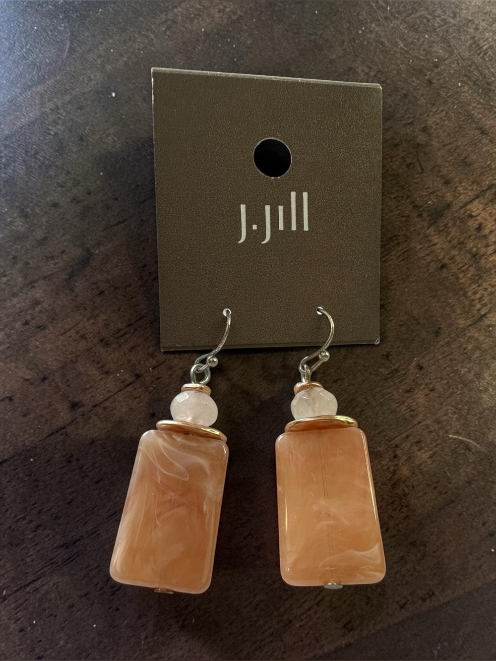 J. Jill‎ Blush Pink Resin Dangle Earrings